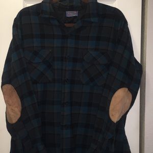 Pendleton Wool Flannel with Elbow Patches